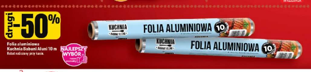 Folia aluminiowa Kuchnia Babuni Aluni 10 m