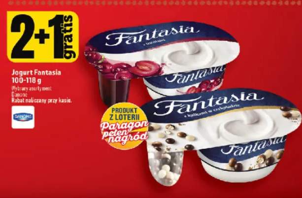 Jogurt Fantasia z wiśniami Danone +1 wariant