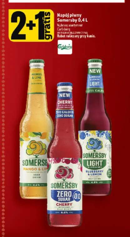 Napój piwny Somersby Mango & Lime +2 warianty