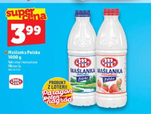 Maślanka Polska naturalna Mlekovita +1 wariant