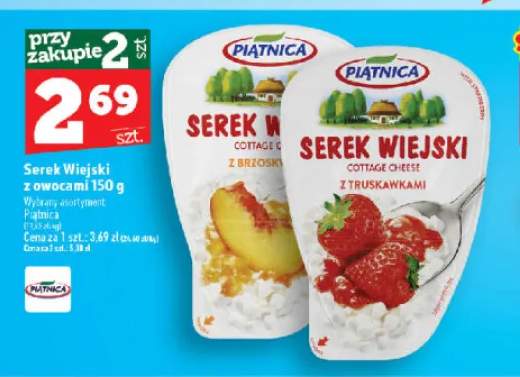 Serek wiejski z brzoskwiniami Piątnica +1 wariant