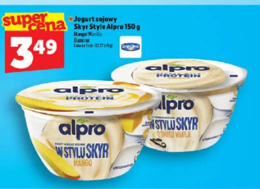 Jogurt sojowy Skyr Style mango Alpro +1 wariant