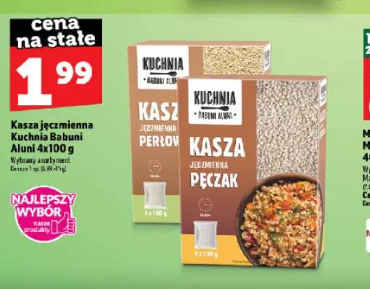 Kasza jęczmienna pęczak Kuchnia Babuni Aluni +1 wariant