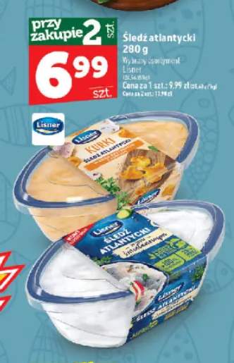 Śledź atlantycki w sosie śmietanowym Lisner +1 wariant