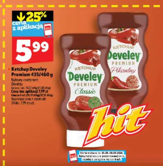 Ketchup Develey Premium Classic +1 wariant