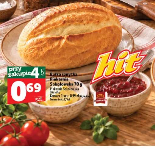Bułka sznytka Piekarnia Sokołowska
