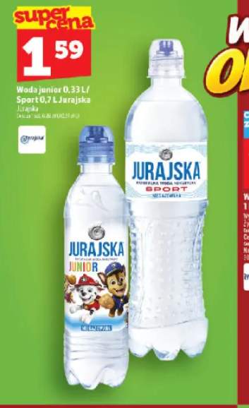 Woda niegazowana junior Jurajska +1 wariant