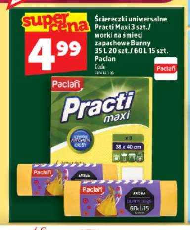 Ściereczki uniwersalne Practi Maxi Paclan +2 warianty