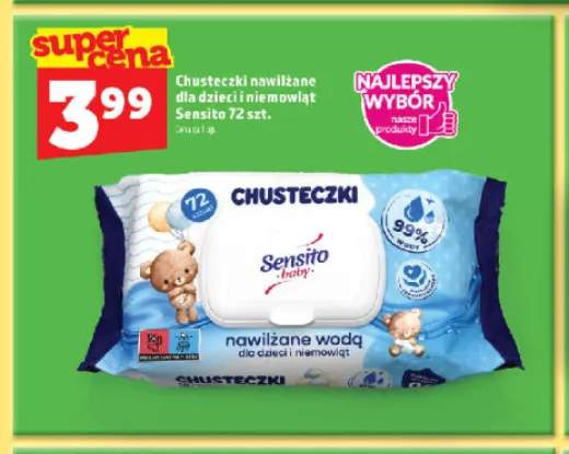 Chusteczki nawilżane dla dzieci i niemowląt Sensito