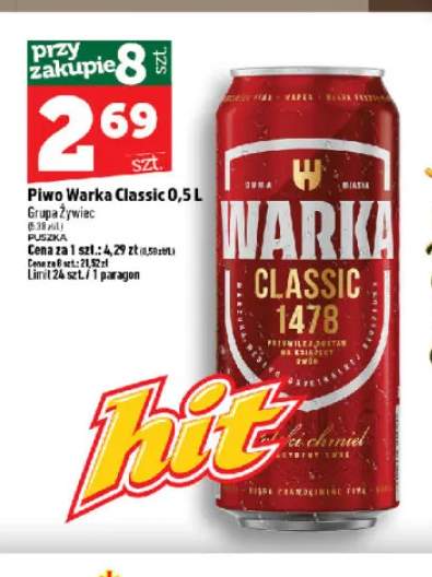 Piwo Warka Classic