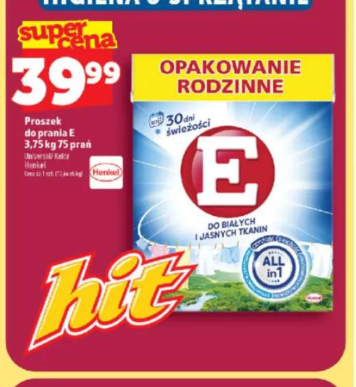 Proszek do prania E Universal 75 prań +1 wariant