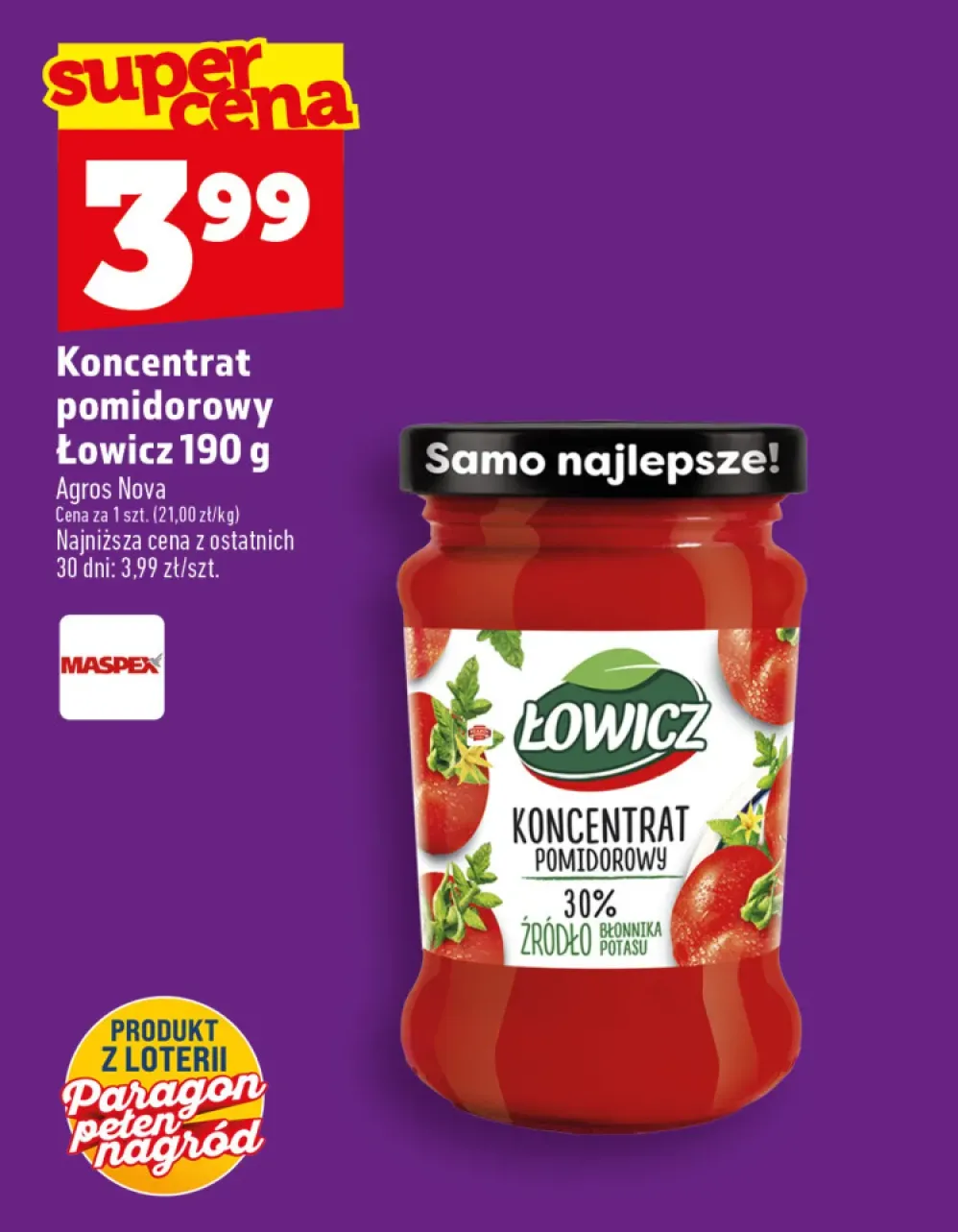 Koncentrat pomidorowy Łowicz