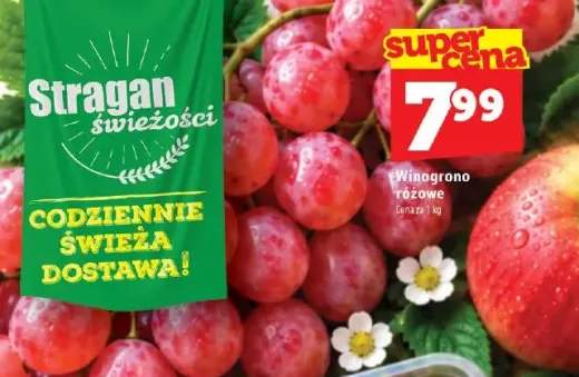 Winogrona różowe