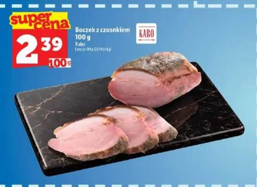 Boczek z czosnkiem Kabo