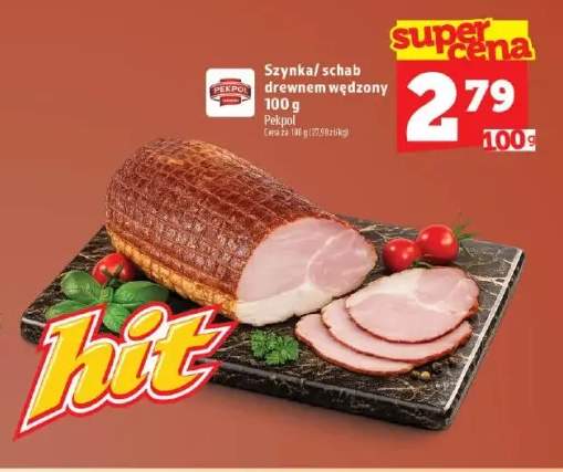 Szynka drewnem wędzona Pekpol +1 wariant