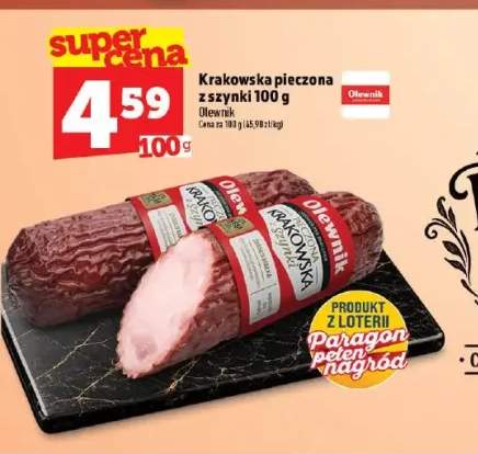 Kiełbasa krakowska pieczona z szynki Olewnik
