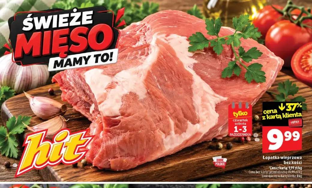 Łopatka wieprzowa bez kości