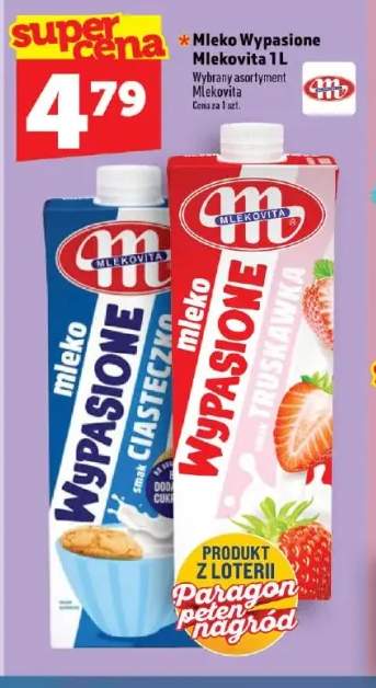 Mleko Wypasione smak ciasteczko Mlekovita +1 wariant