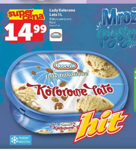 Lody Kolorowe Lato bakaliowe