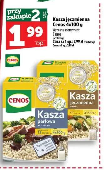 Kasza jęczmienna Cenos 4-pak 100 g