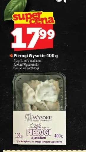 Pierogi Wysokie z jagodami +1 wariant