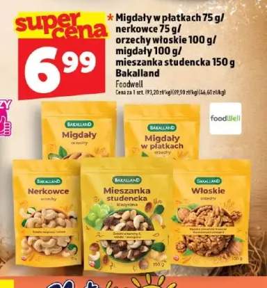 Migdały w płatkach Bakalland +4 warianty