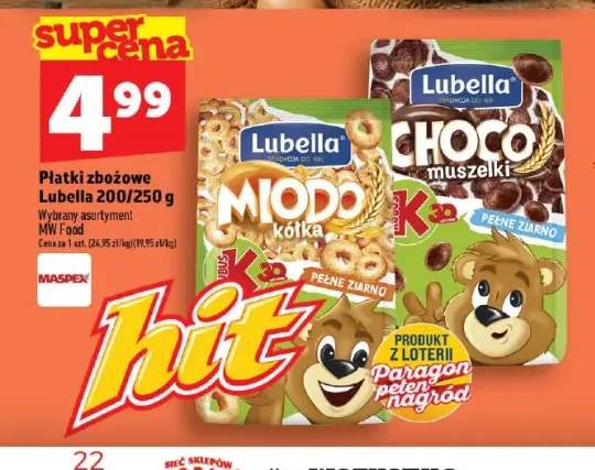 Płatki zbożowe Lubella