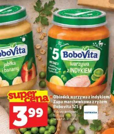 Obiadek warzywa z indykiem BoboVita +1 wariant