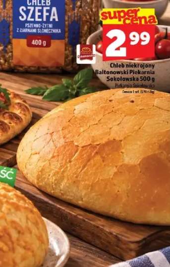 Chleb niekrojony Baltonowski Piekarnia Sokołowska