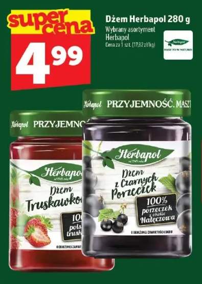 Dżem truskawkowy Herbapol +1 wariant