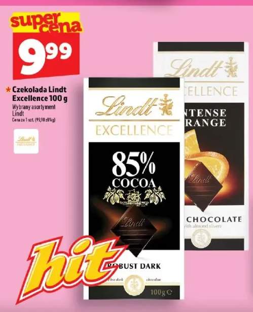 Czekolada Lindt Excellence Intense Orange +1 wariant
