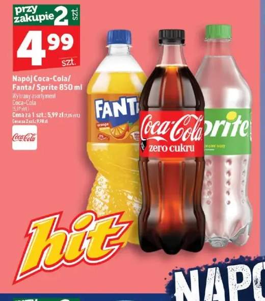 Napój gazowany Coca-Cola zero cukru +2 warianty