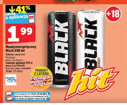 Napój energetyczny Black Classic +1 wariant