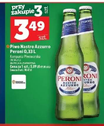 Piwo Nastro Azzurro Peroni +1 wariant