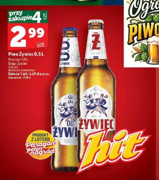 Piwo Żywiec Premium +1 wariant