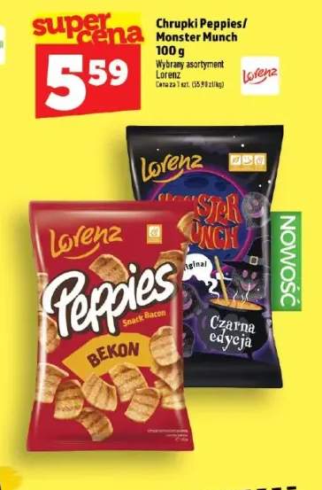 Chrupki Peppies bekon Lorenz +1 wariant