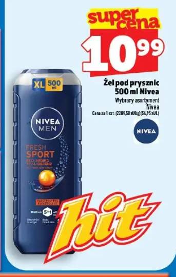 Żel pod prysznic Nivea Men Fresh Sport