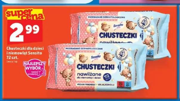Chusteczki dla dzieci i niemowląt Sensito