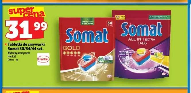Tabletki do zmywarki Somat Gold +1 wariant
