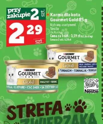 Karma dla kota Gourmet Gold mus z tuńczykiem +1 wariant