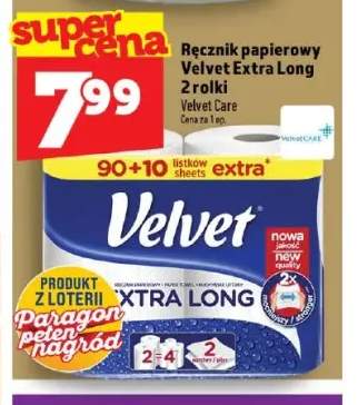 Ręcznik papierowy Velvet Extra Long 2-pak