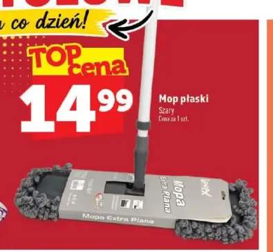 Mop płaski szary