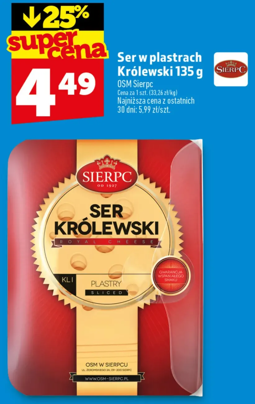 Ser w plastrach Królewski Sierpc