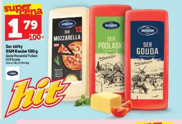 Ser żółty Gouda OSM Kosów +2 warianty