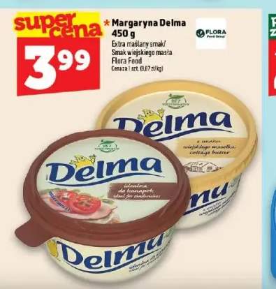 Margaryna Delma Extra maślany smak +1 wariant