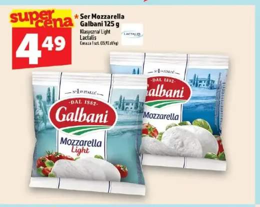 Ser mozzarella klasyczna Galbani +1 wariant