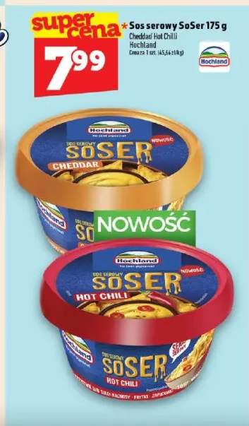 Sos serowy SoSer Cheddar Hochland +1 wariant