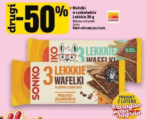 Wafelki w czekoladzie Lekkkie Sonko