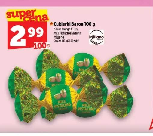 Cukierki Baron kokos mango z ube +1 wariant