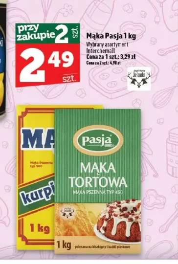 Mąka tortowa typ 450 Pasja +1 wariant